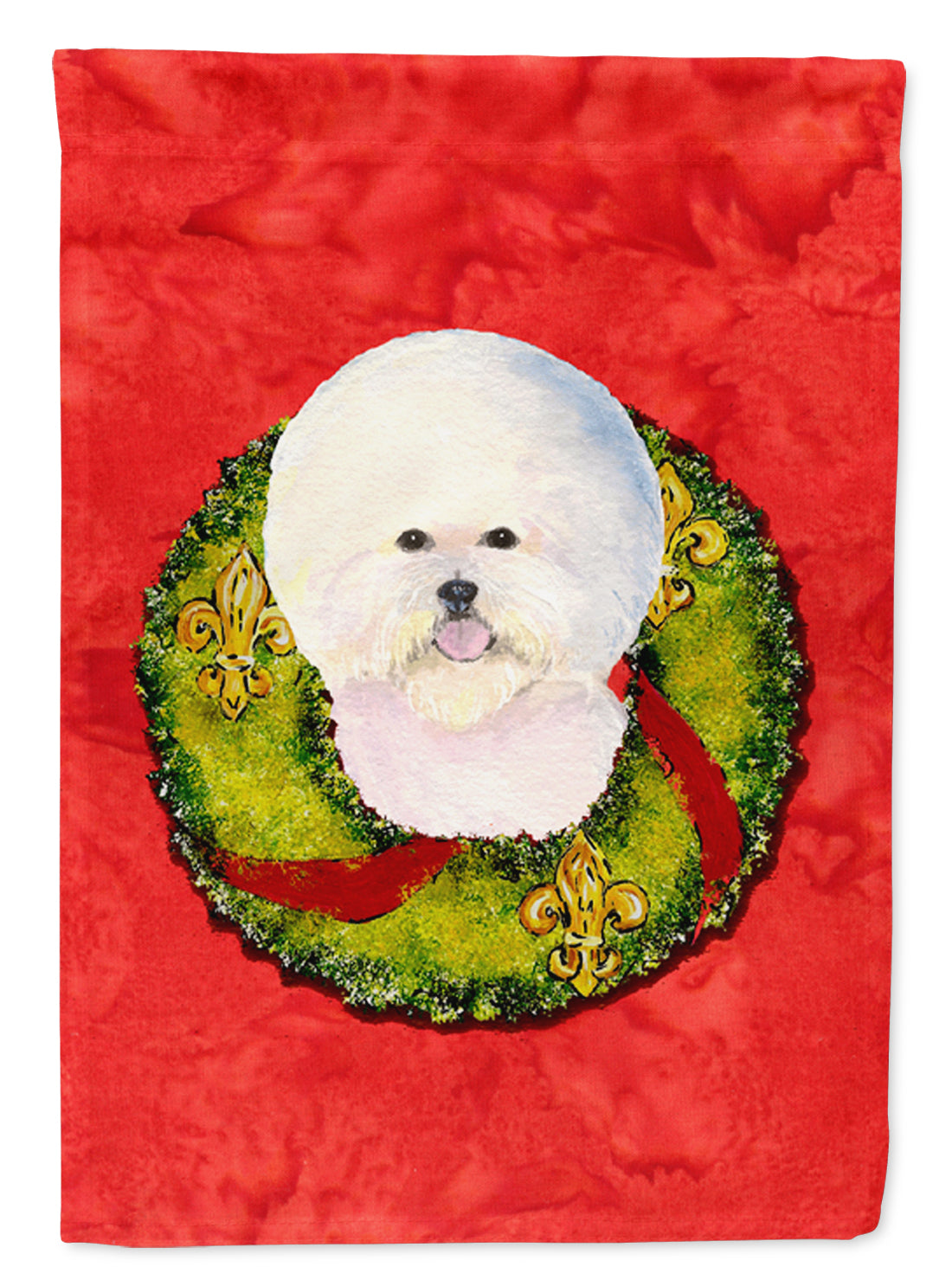 Bichon Frise Flag Canvas House Size  the-store.com.