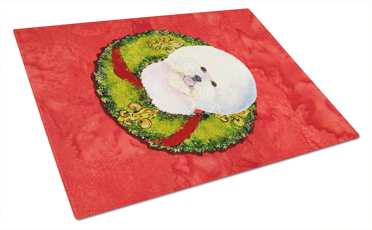 Bichon Frise Glass Cutting Board Large by Caroline&#39;s Treasures