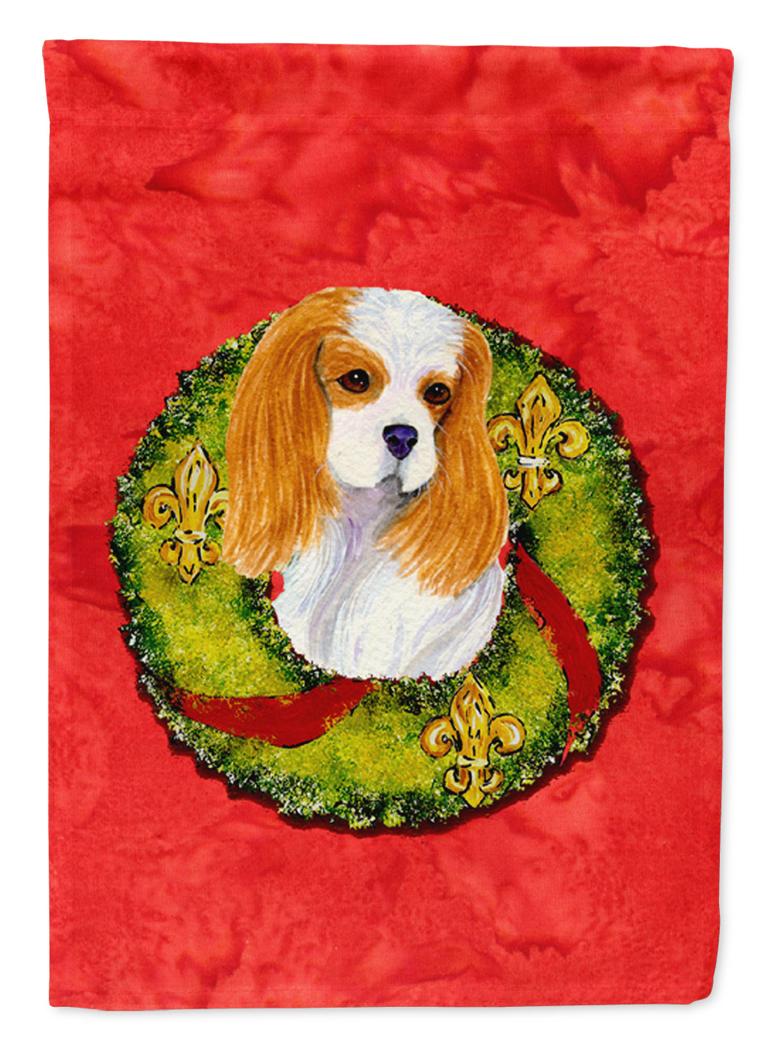 Cavalier Spaniel Flag Canvas House Size  the-store.com.