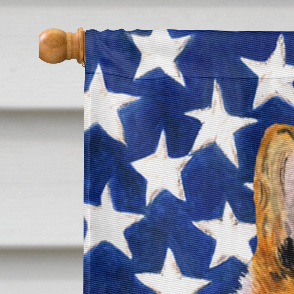 USA American Flag with Collie Smooth Flag Canvas House Size  the-store.com.