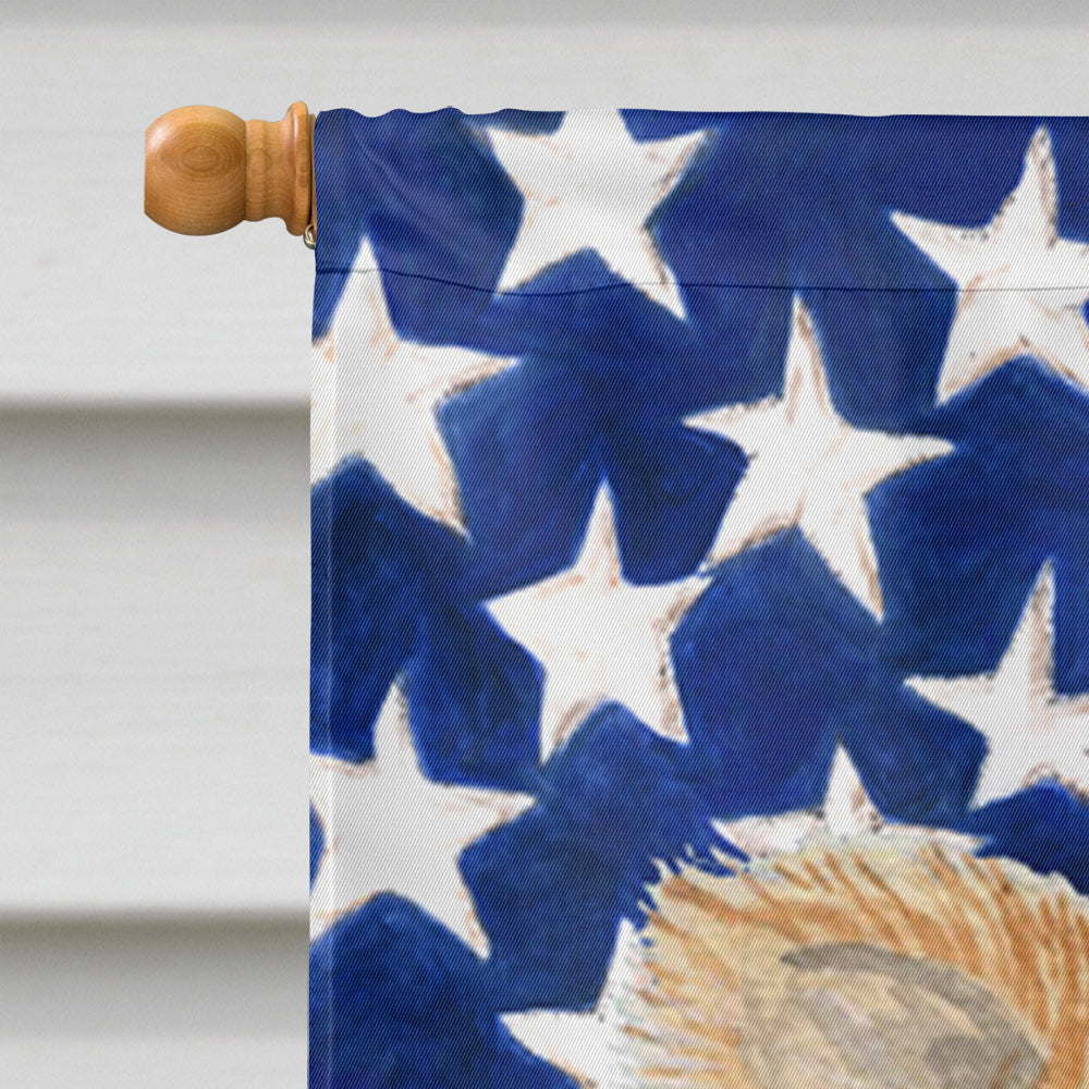 USA American Flag with Chihuahua Flag Canvas House Size  the-store.com.