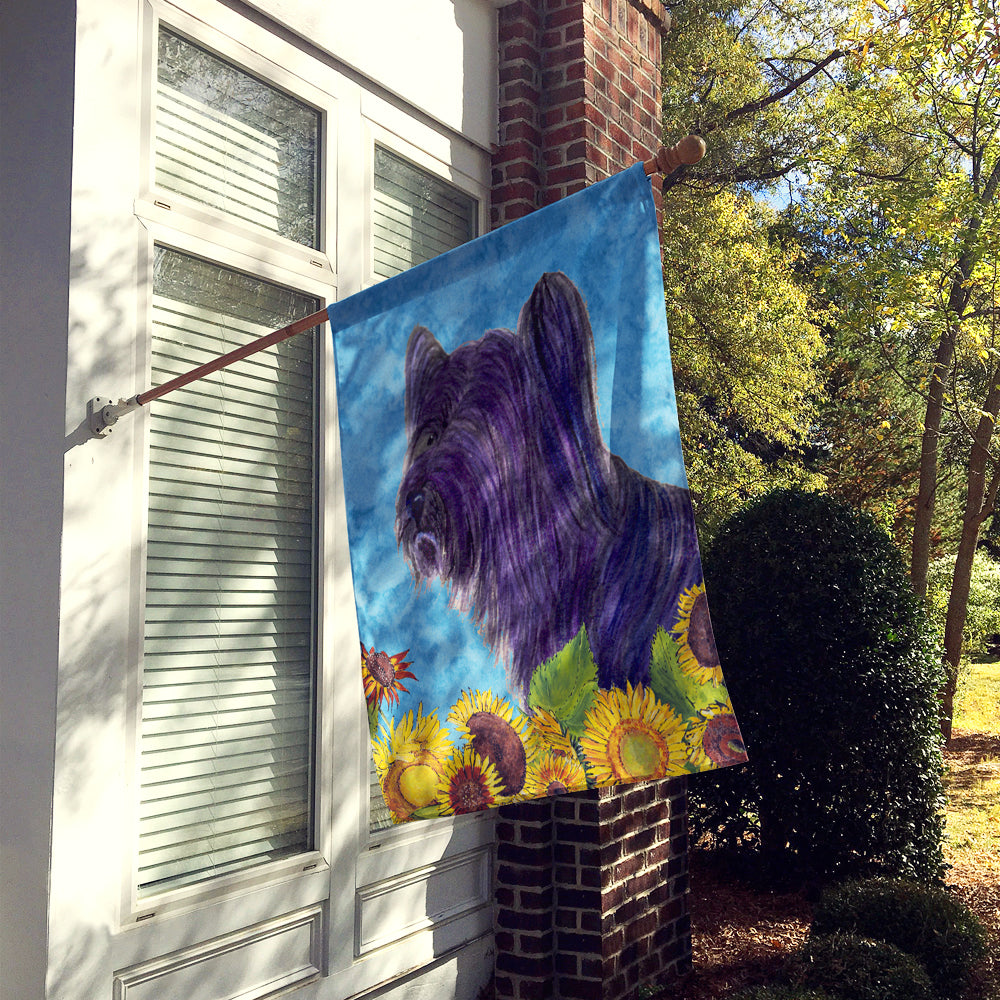 Skye Terrier Flag Canvas House Size  the-store.com.