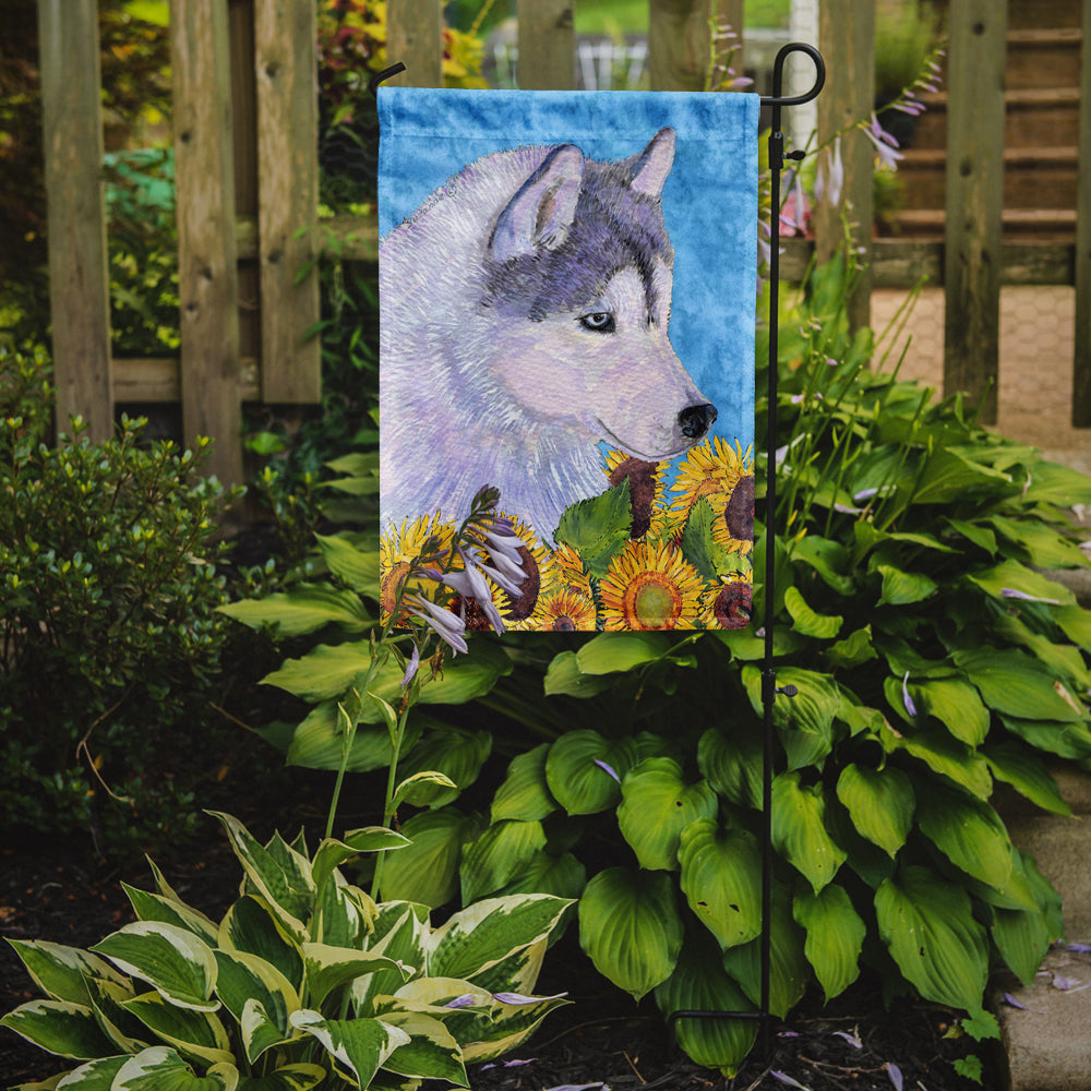 Siberian Husky Flag Garden Size.