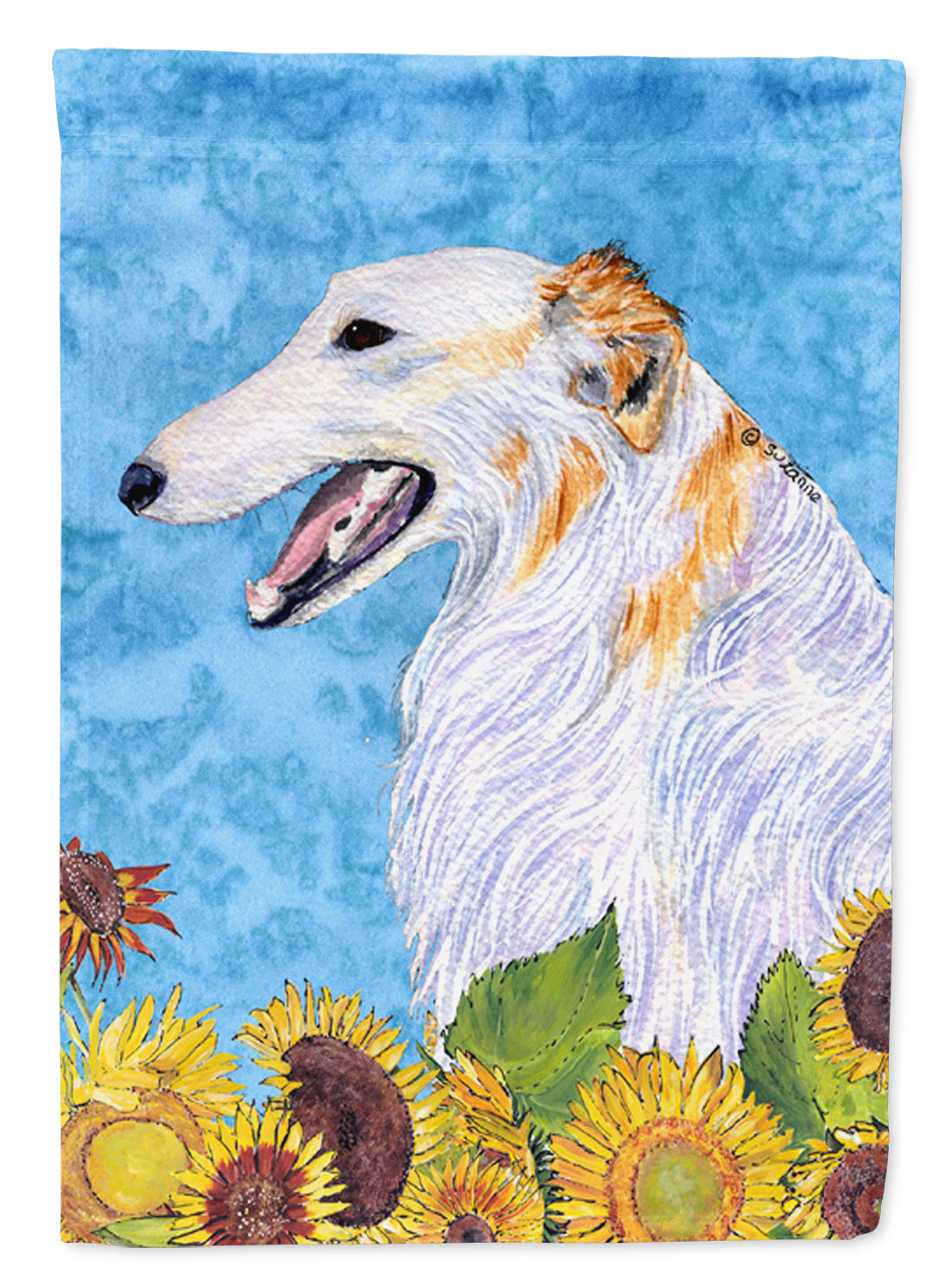 Borzoi Flag Canvas House Size  the-store.com.