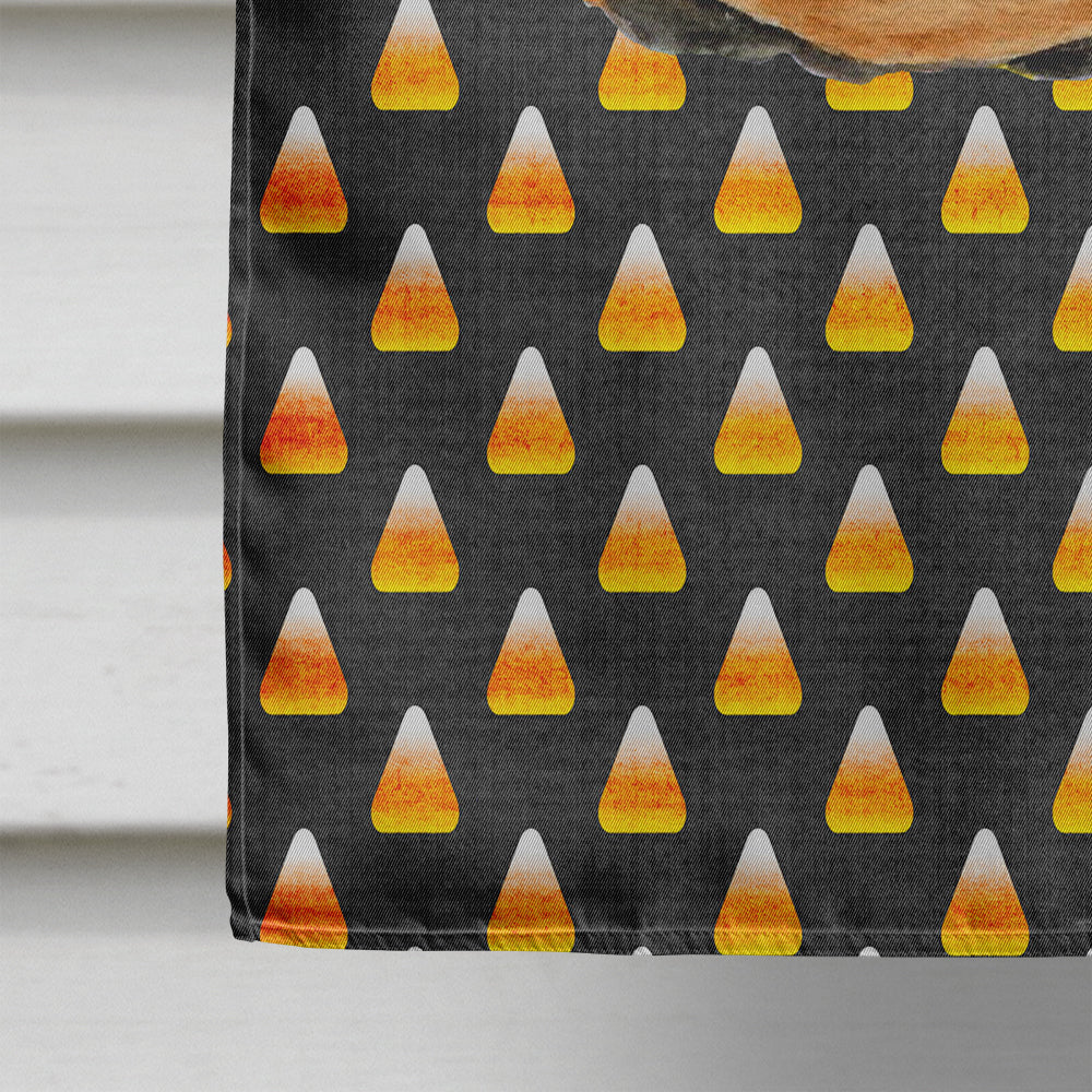 Doberman Candy Corn Halloween Portrait Flag Canvas House Size  the-store.com.