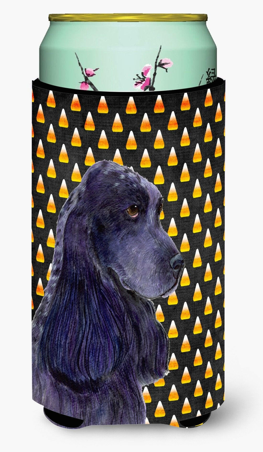 Cocker Spaniel Candy Corn Halloween Portrait  Tall Boy Beverage Insulator Beverage Insulator Hugger by Caroline's Treasures