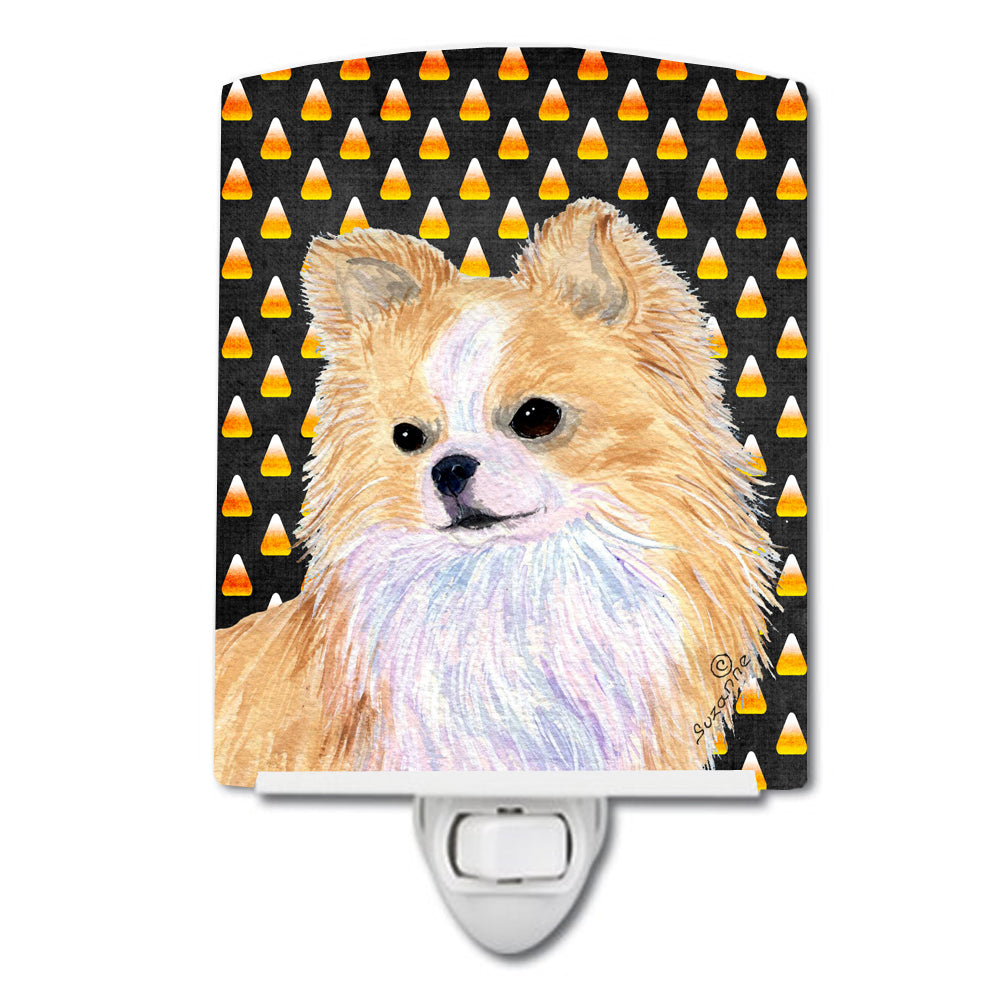 Chihuahua Candy Corn Halloween Portrait Ceramic Night Light SS4266CNL - the-store.com