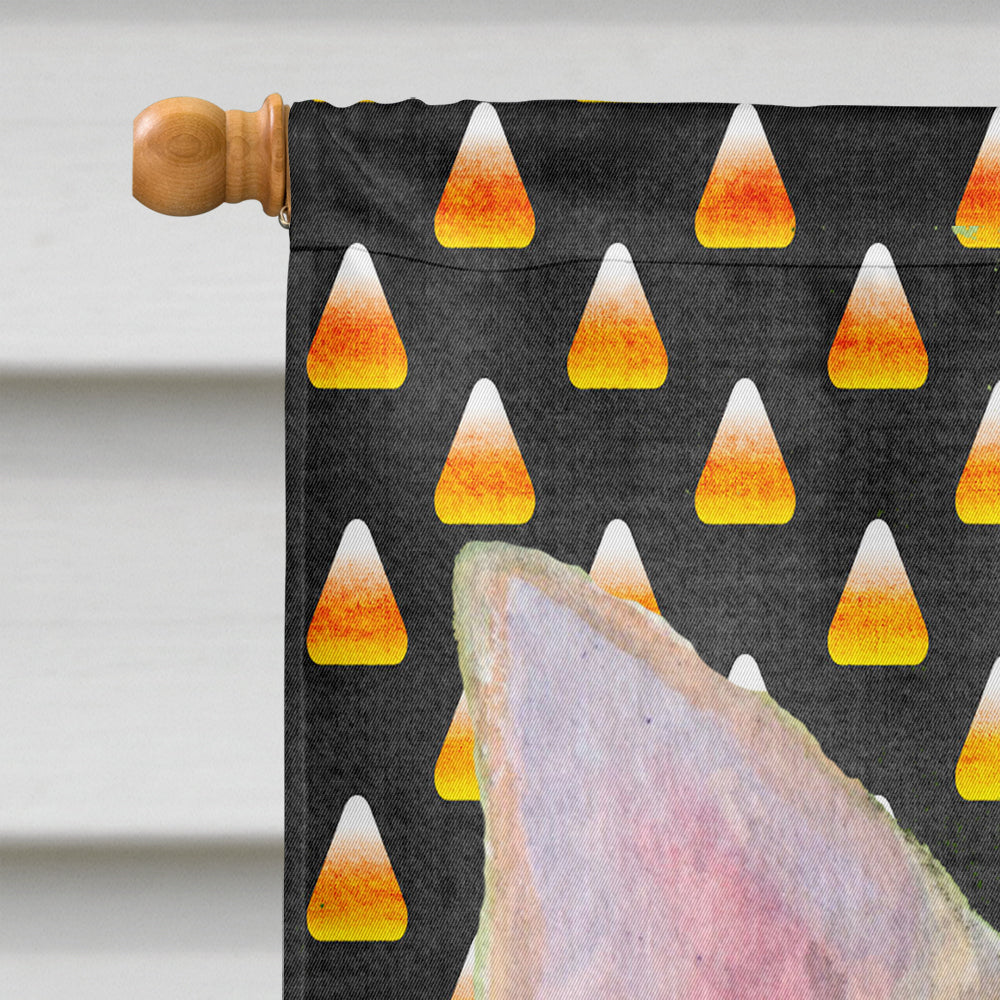 Chihuahua Candy Corn Halloween Portrait Flag Canvas House Size  the-store.com.