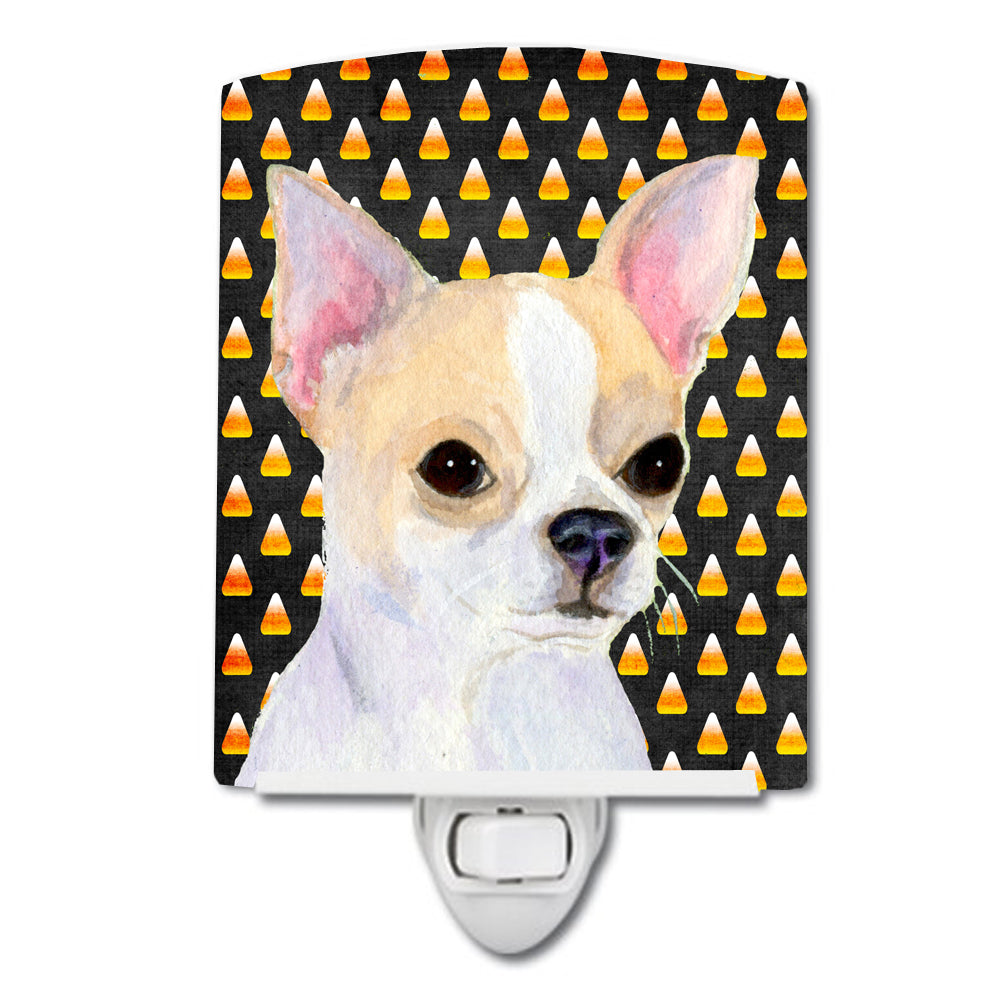 Chihuahua Candy Corn Halloween Portrait Ceramic Night Light SS4267CNL - the-store.com