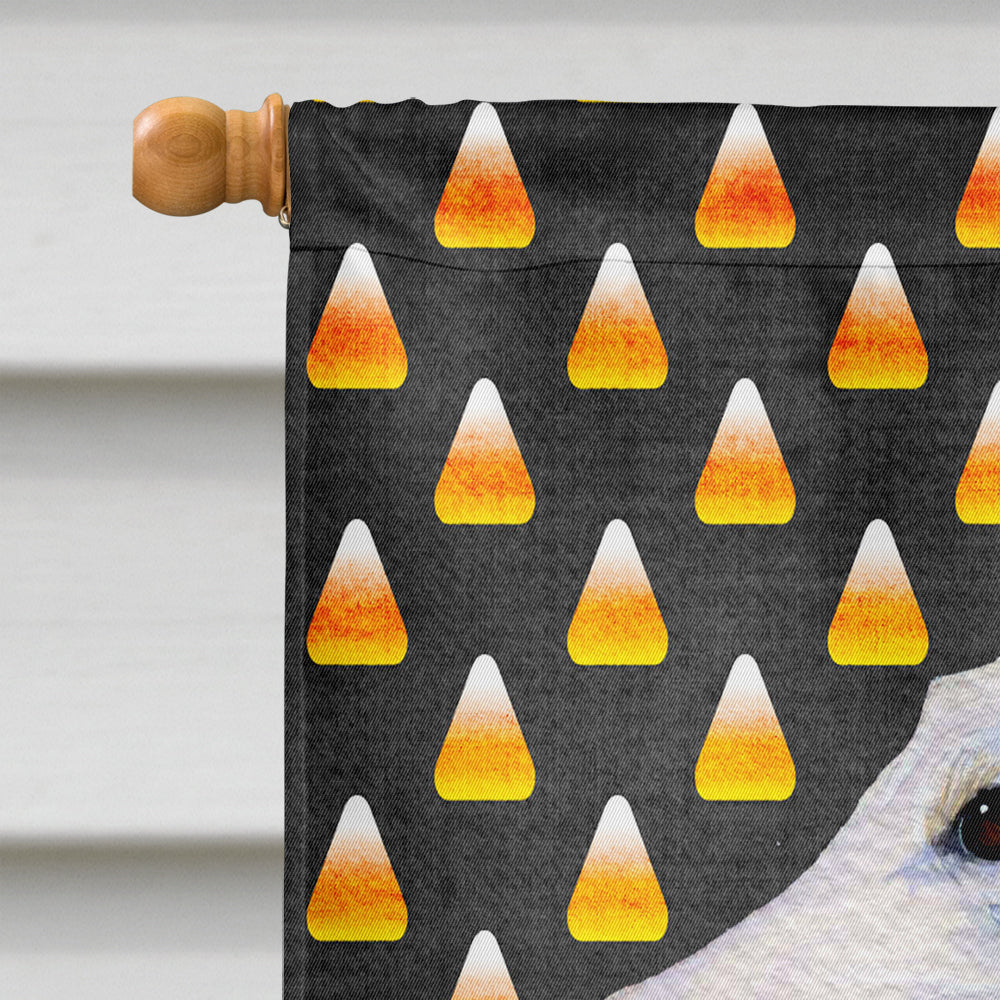 Borzoi Candy Corn Halloween Portrait Flag Canvas House Size  the-store.com.