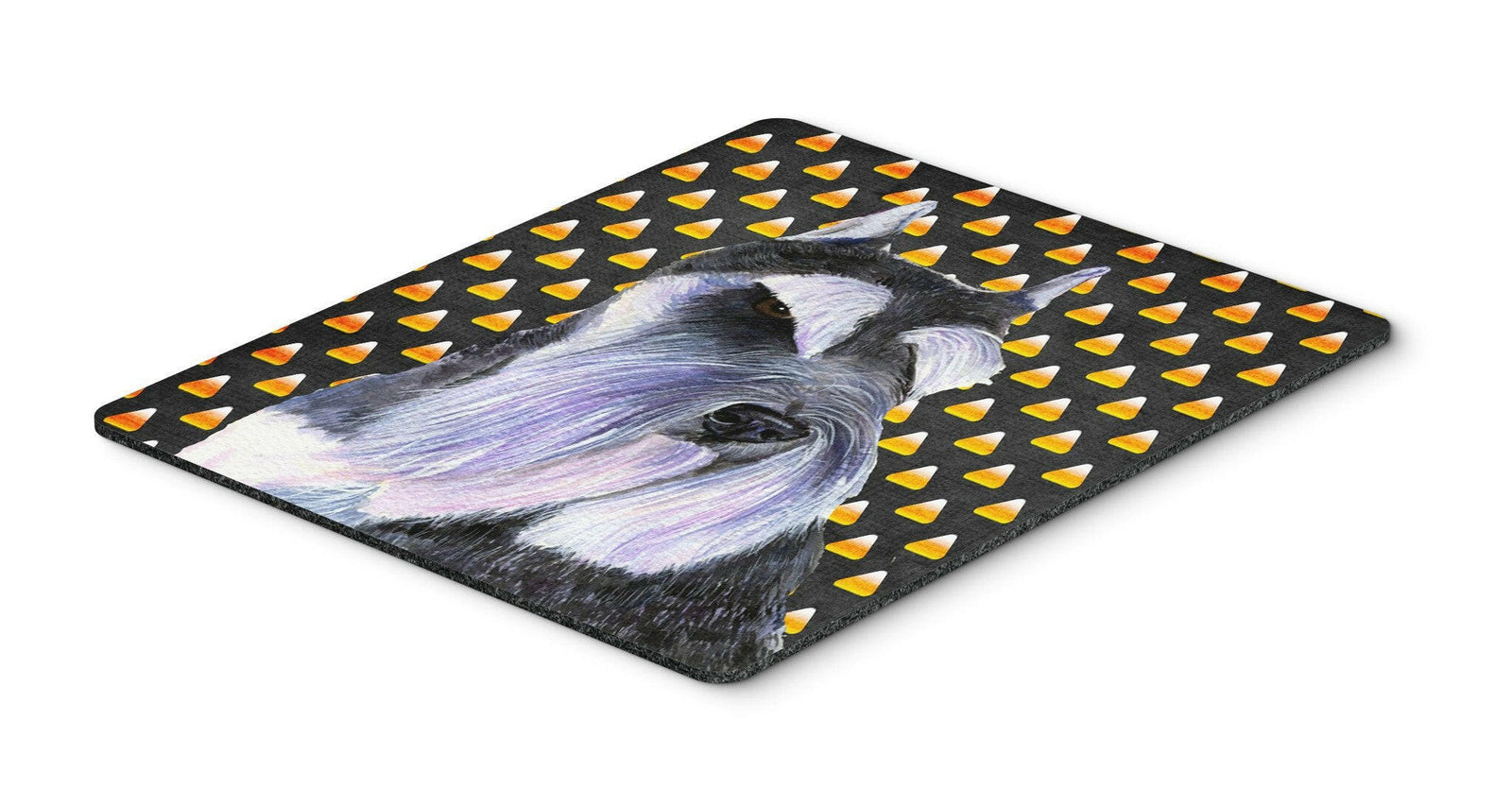 Schnauzer Candy Corn Halloween Portrait Mouse Pad, Hot Pad or Trivet by Caroline's Treasures