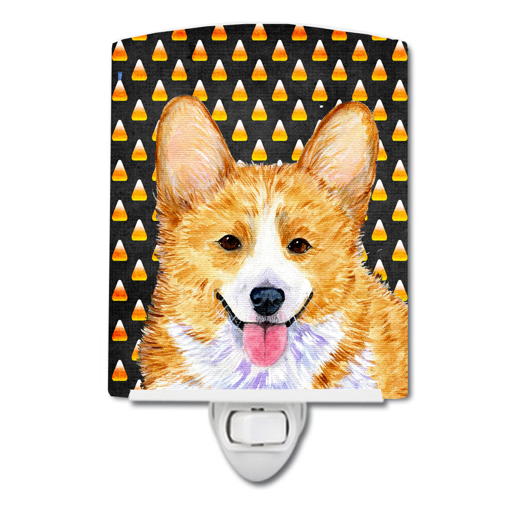 Corgi Candy Corn Halloween Portrait Ceramic Night Light SS4279CNL - the-store.com