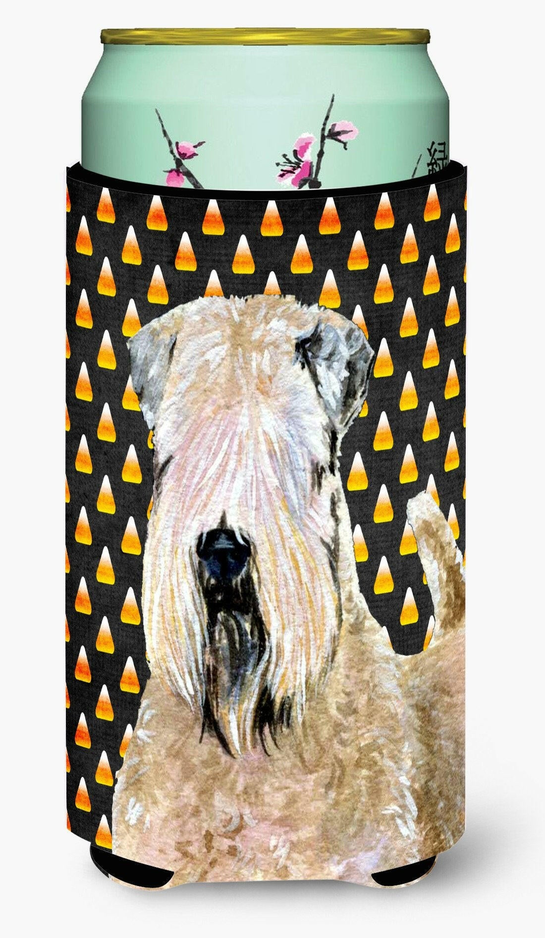 Wheaten Terrier Soft Coated   Halloween Portrait  Tall Boy Beverage Insulator Beverage Insulator Hugger by Caroline's Treasures