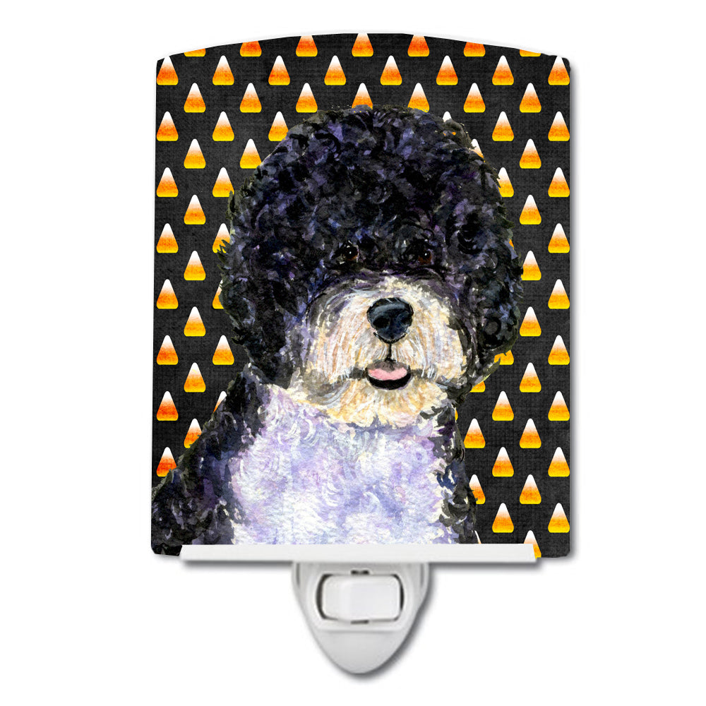 Portuguese Water Dog Candy Corn Halloween Portrait Ceramic Night Light SS4284CNL - the-store.com