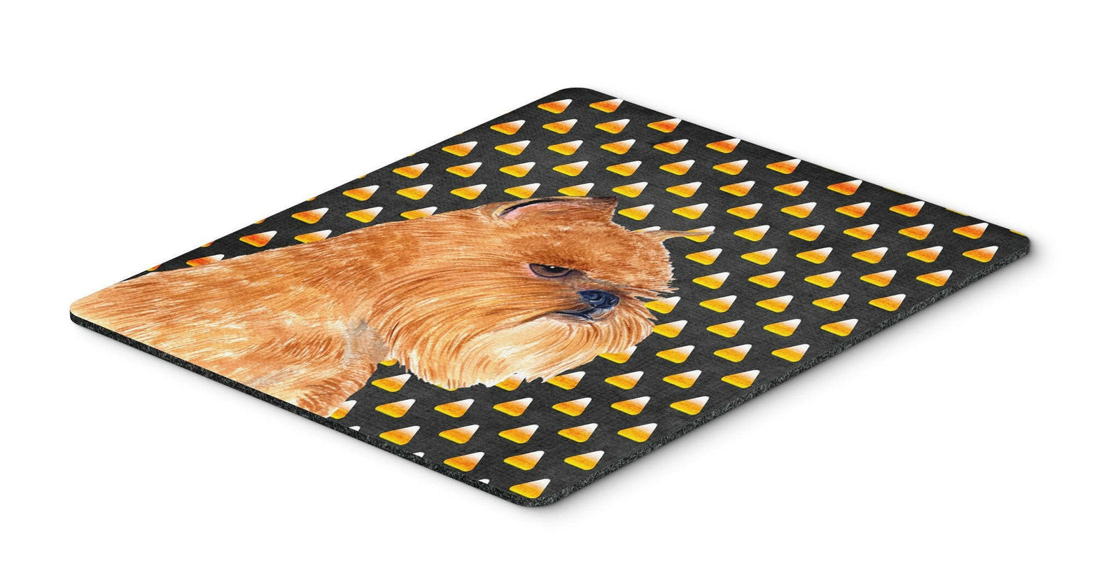 Brussels Griffon Candy Corn Halloween Portrait Mouse Pad, Hot Pad or Trivet by Caroline's Treasures