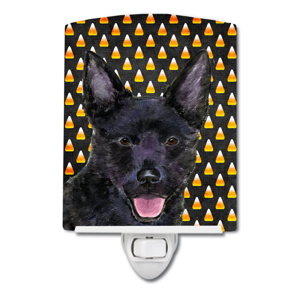 Australian Kelpie Candy Corn Halloween Portrait Ceramic Night Light SS4291CNL - the-store.com