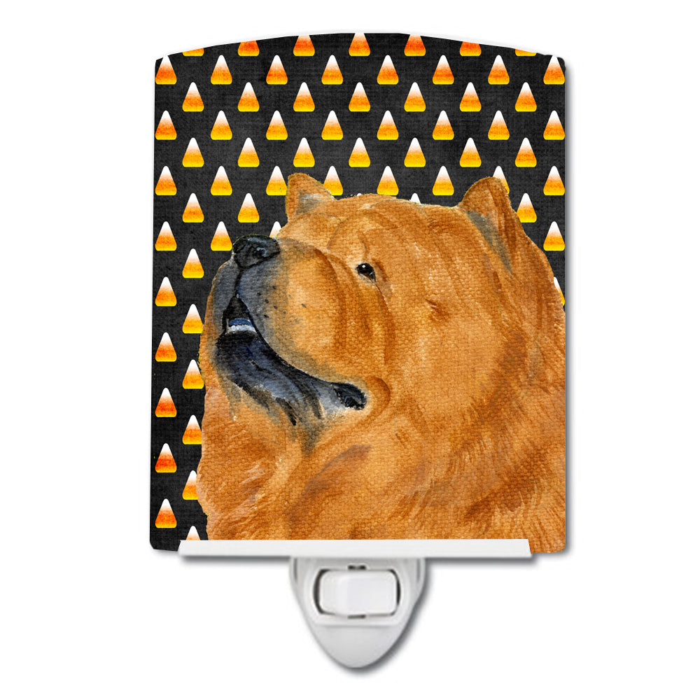 Chow Chow Candy Corn Halloween Portrait Ceramic Night Light SS4295CNL - the-store.com