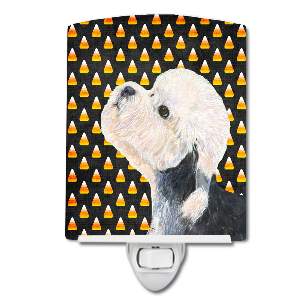 Dandie Dinmont Terrier Candy Corn Halloween Portrait Ceramic Night Light SS4296CNL - the-store.com