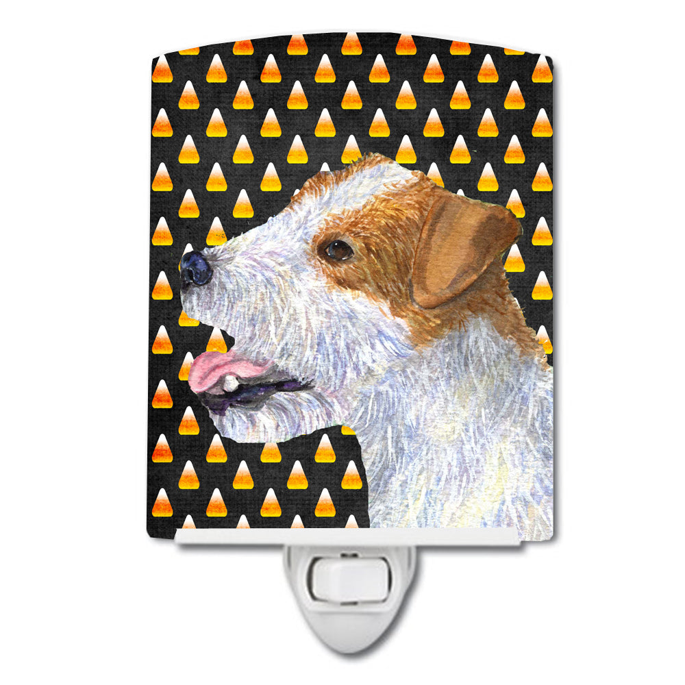 Jack Russell Terrier Candy Corn Halloween Portrait Ceramic Night Light SS4297CNL - the-store.com