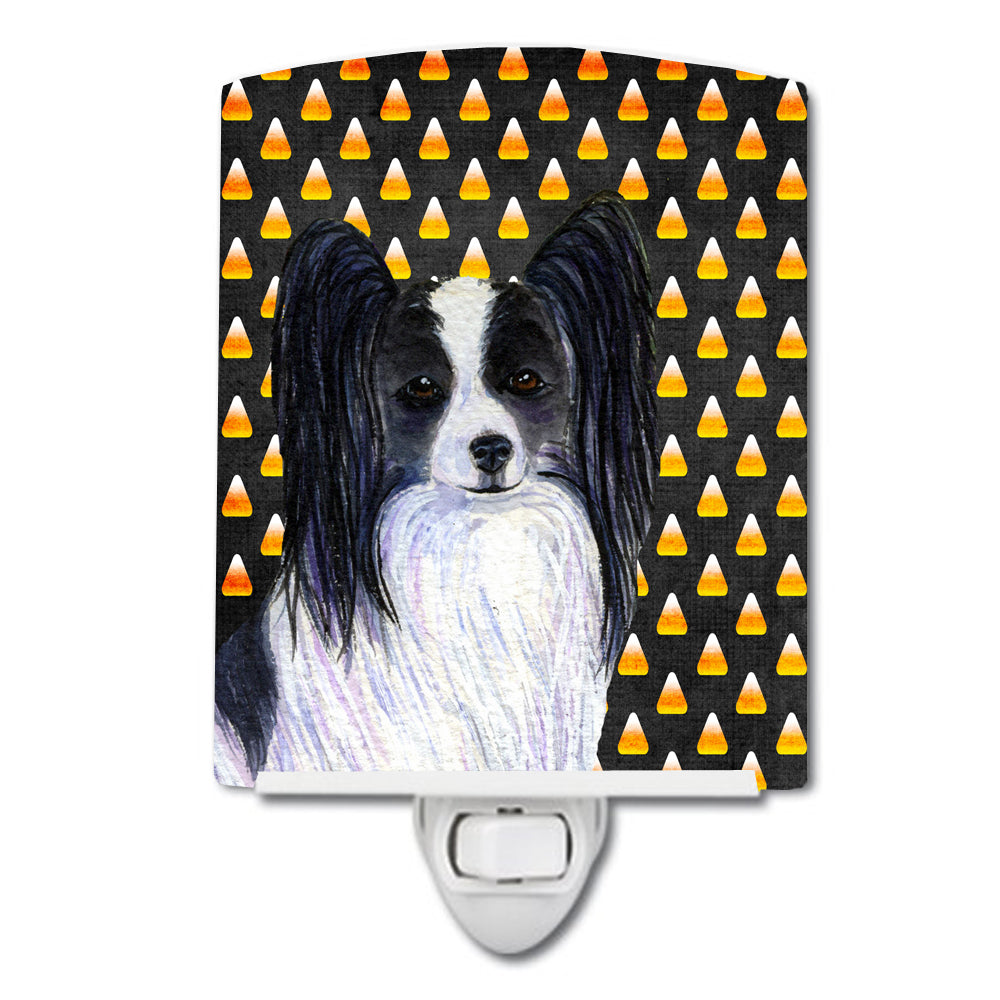 Papillon Candy Corn Halloween Portrait Ceramic Night Light SS4298CNL - the-store.com