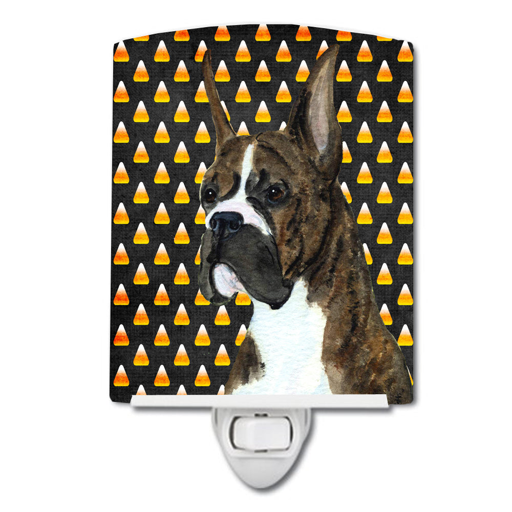 Boxer Candy Corn Halloween Portrait Ceramic Night Light SS4301CNL - the-store.com