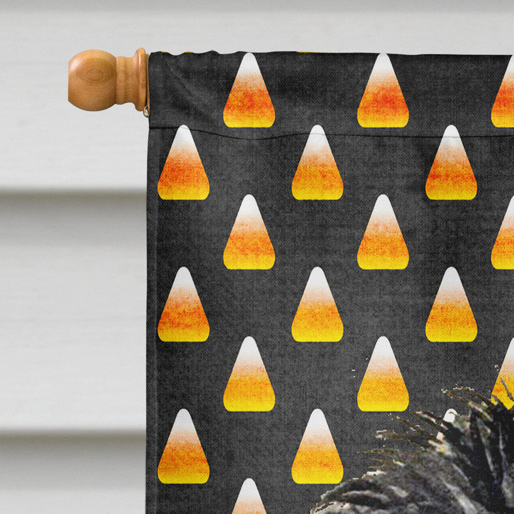 Affenpinscher Candy Corn Halloween Portrait Flag Canvas House Size  the-store.com.