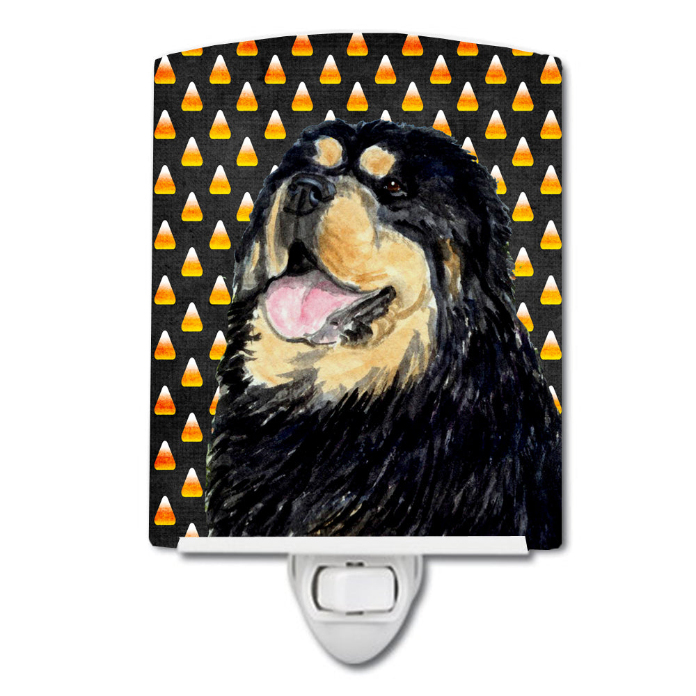 Tibetan Mastiff Candy Corn Halloween Portrait Ceramic Night Light SS4305CNL - the-store.com