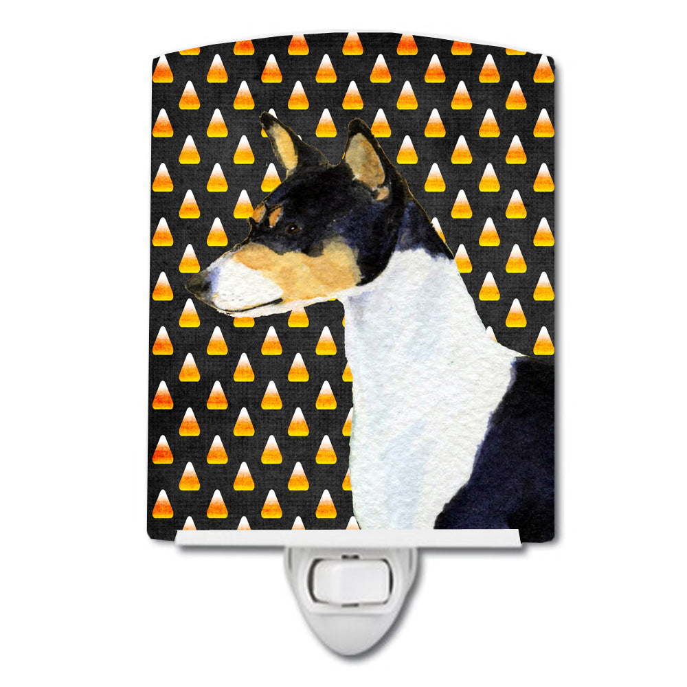 Basenji Candy Corn Halloween Portrait Ceramic Night Light SS4307CNL - the-store.com