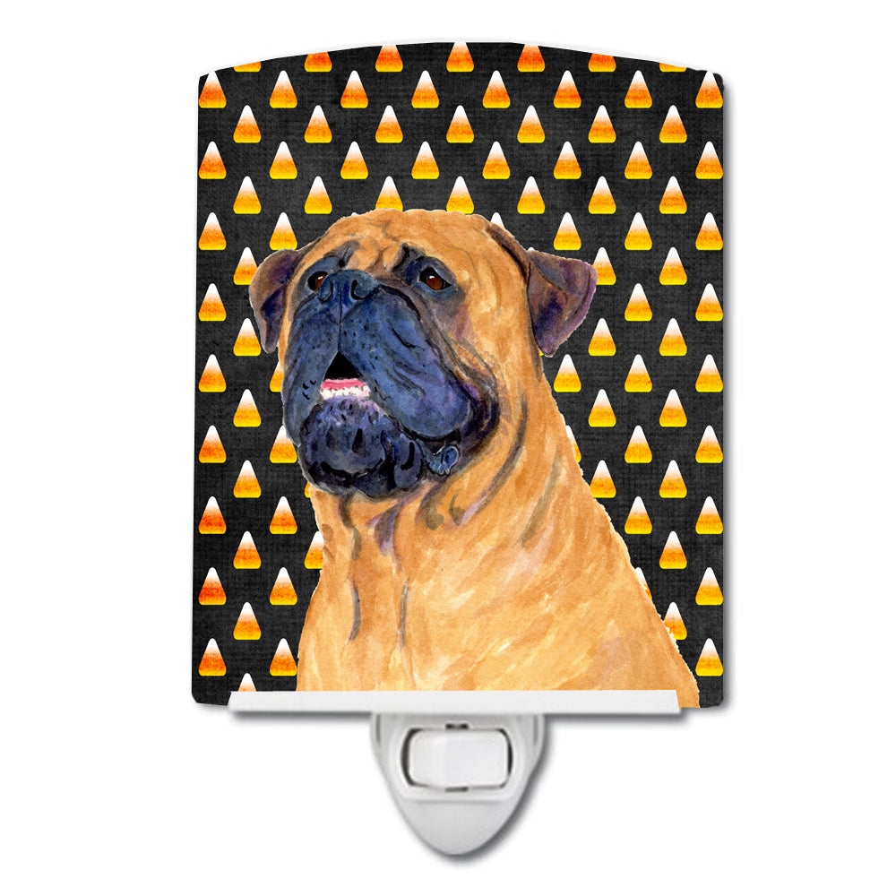 Mastiff Candy Corn Halloween Portrait Ceramic Night Light SS4313CNL - the-store.com