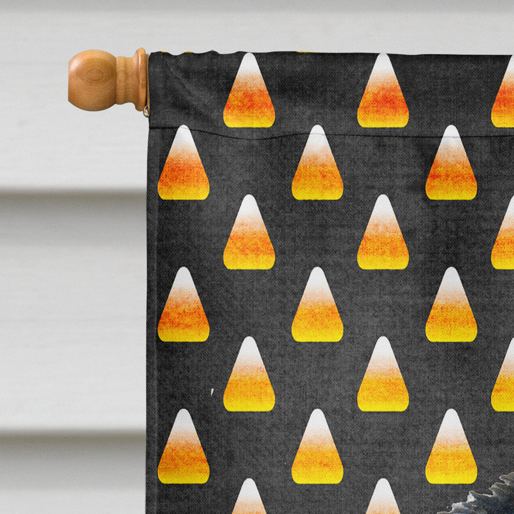 Akita Candy Corn Halloween Portrait Flag Canvas House Size  the-store.com.