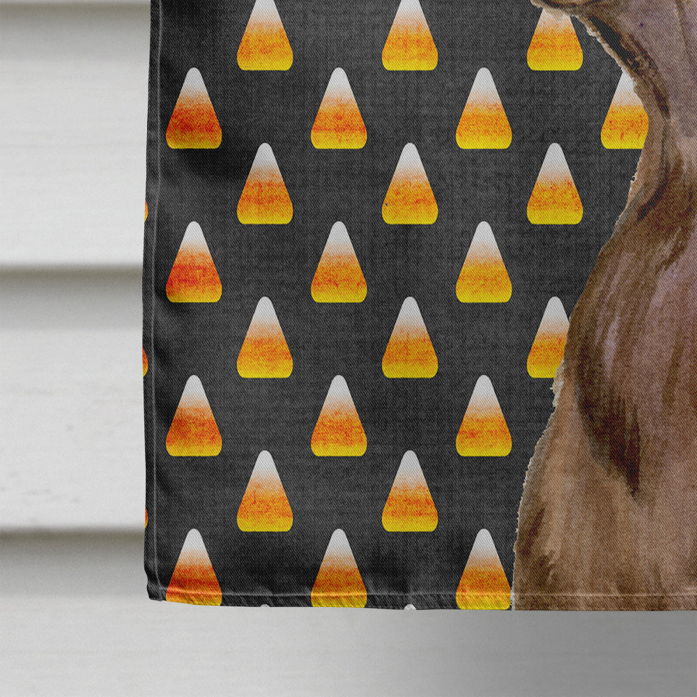 Field Spaniel Candy Corn Halloween Portrait Flag Canvas House Size  the-store.com.