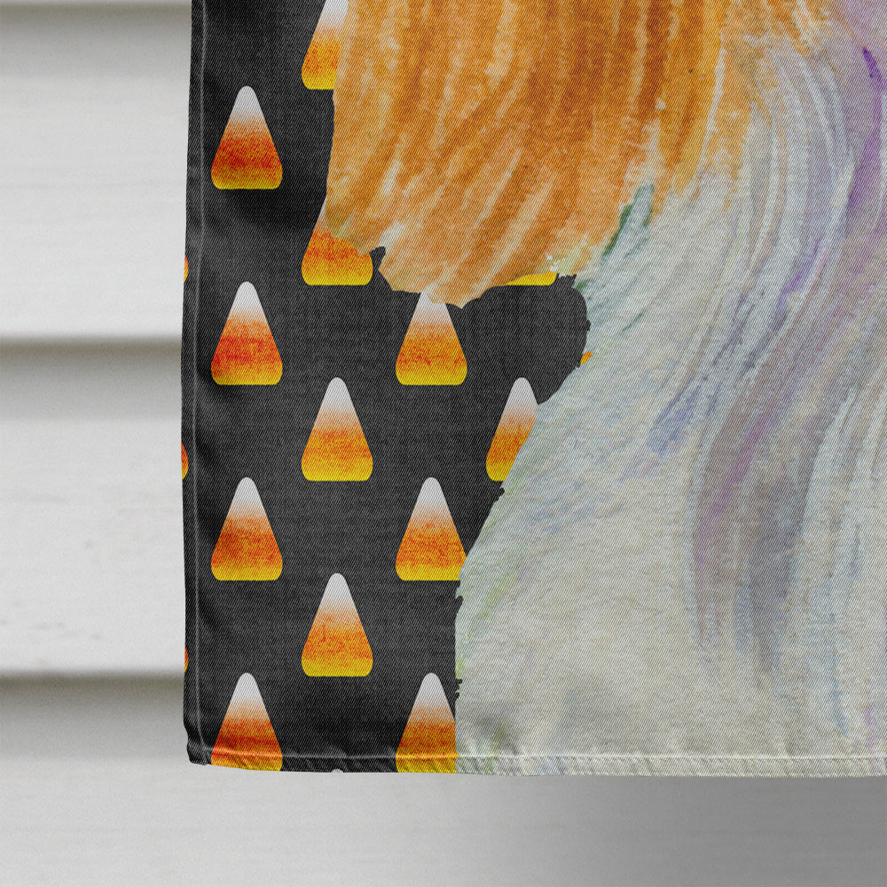 Cavalier Spaniel Candy Corn Halloween Portrait Flag Canvas House Size  the-store.com.