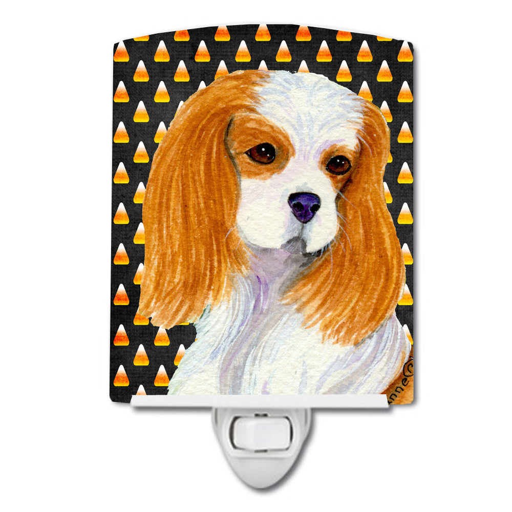 Cavalier Spaniel Candy Corn Halloween Portrait Ceramic Night Light SS4320CNL - the-store.com