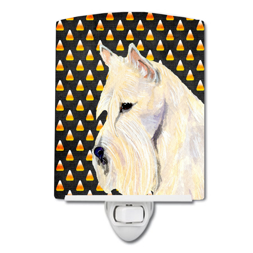 Scottish Terrier Wheaten Candy Corn Halloween Portrait Ceramic Night Light SS4323CNL - the-store.com