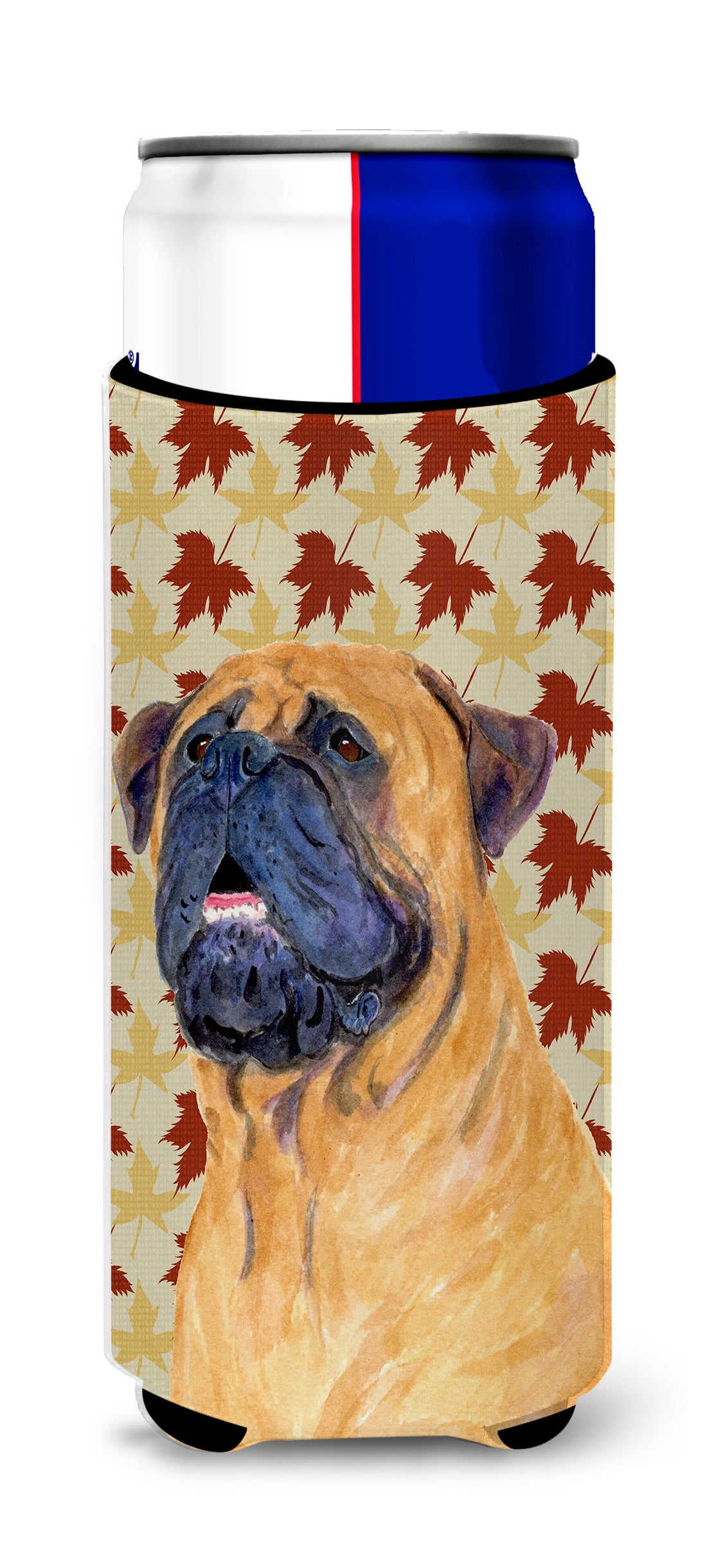 Mastiff Fall Leaves Portrait Ultra Beverage Insulators for slim cans SS4336MUK.