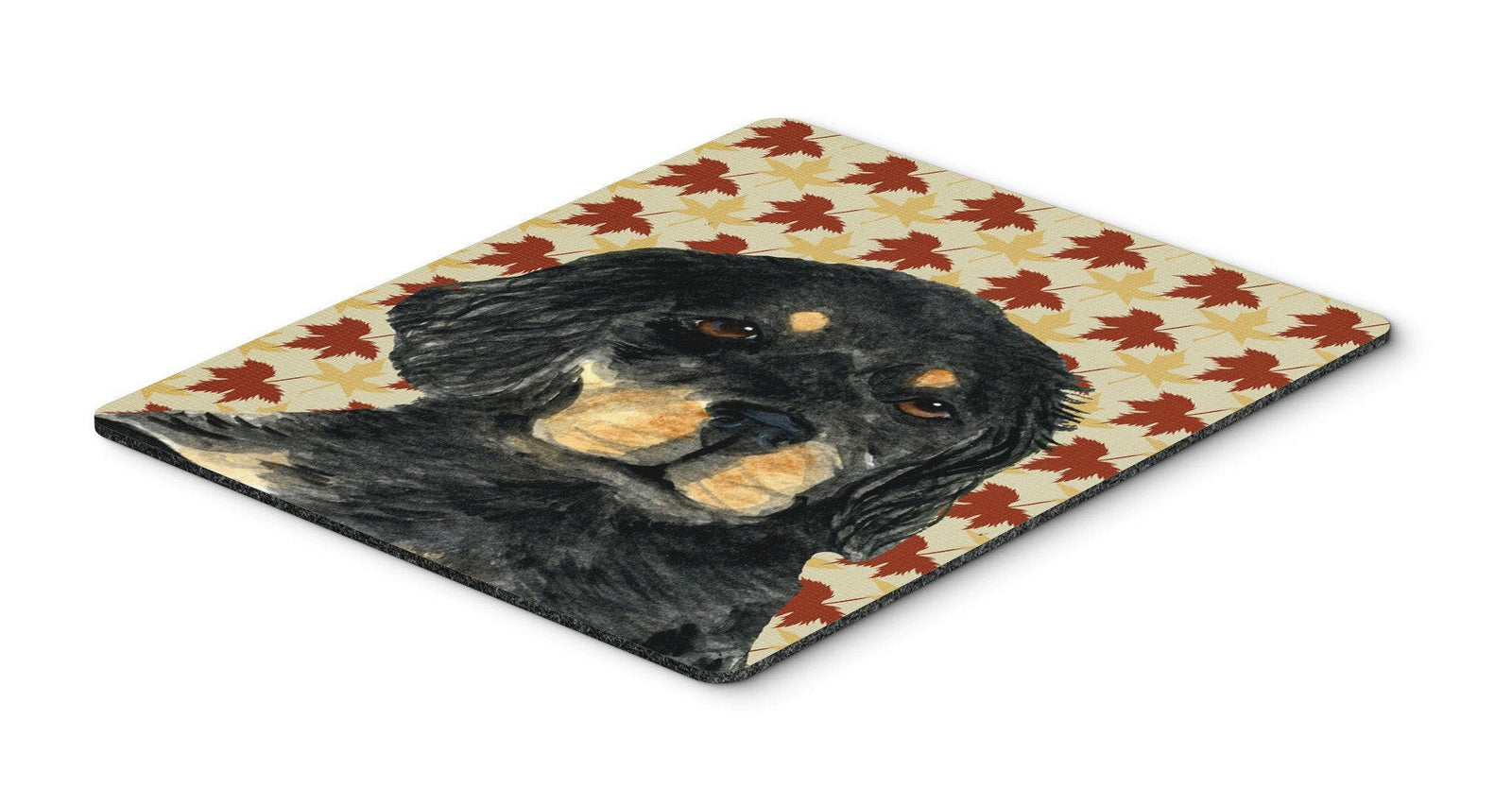 Gordon Setter Fall Leaves Portrait Mouse Pad, Hot Pad or Trivet by Caroline's Treasures