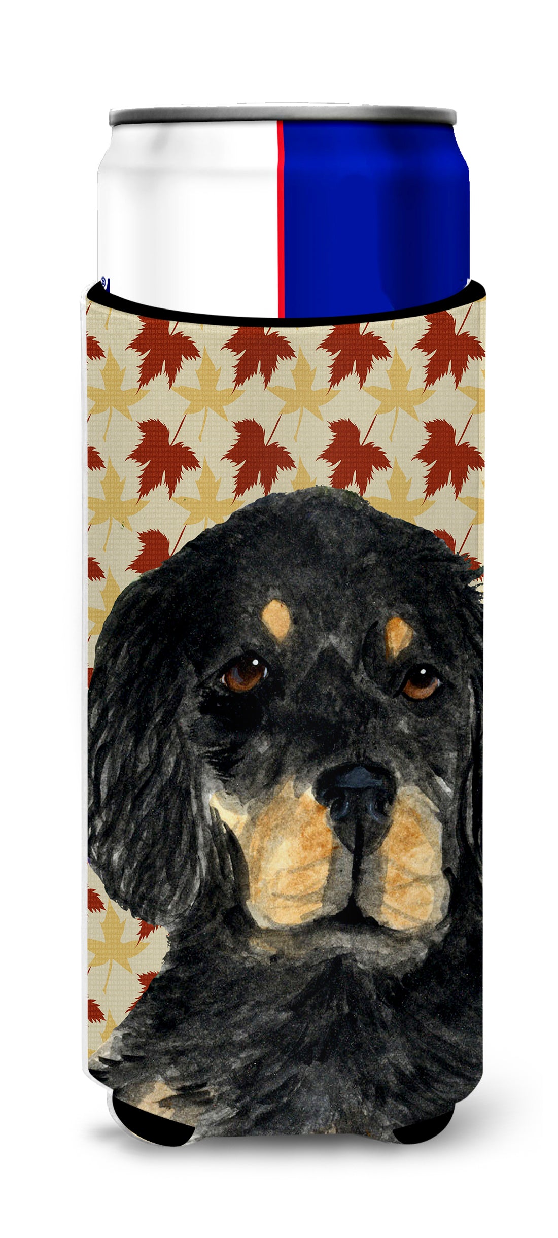 Gordon Setter Fall Leaves Portrait Ultra Beverage Insulators for slim cans SS4341MUK.