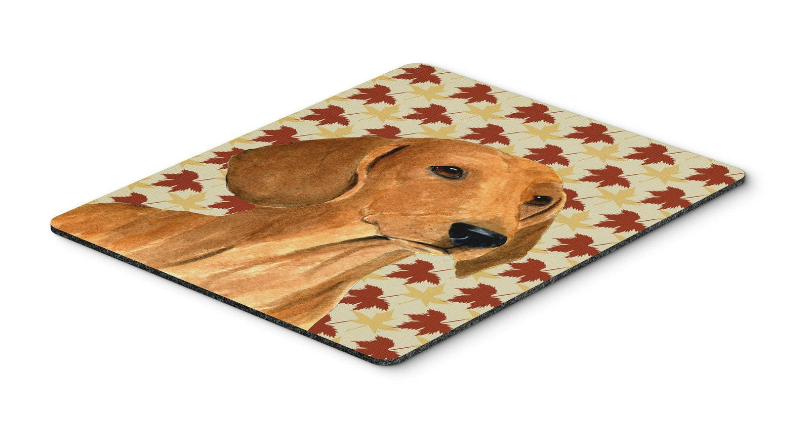 Dachshund Fall Leaves Portrait Mouse Pad, Hot Pad or Trivet by Caroline's Treasures