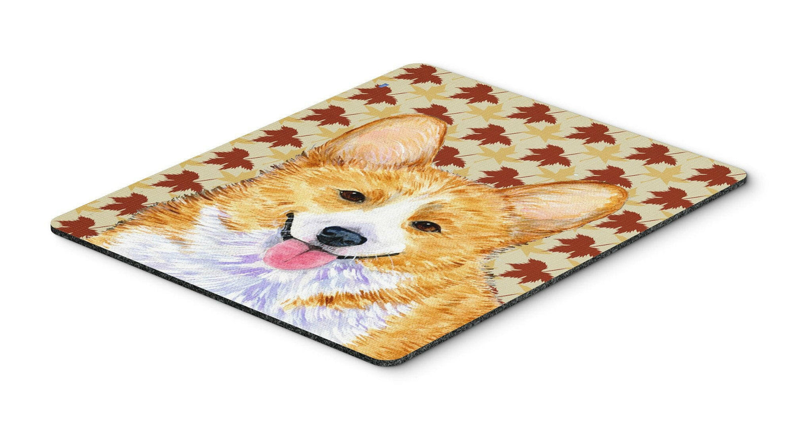 Corgi Fall Leaves Portrait Mouse Pad, Hot Pad or Trivet by Caroline's Treasures