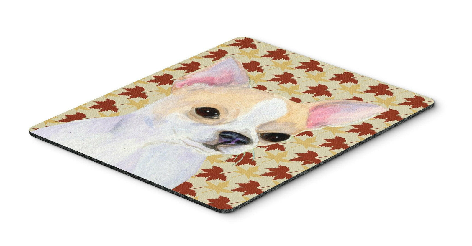 Chihuahua Fall Leaves Portrait Mouse Pad, Hot Pad or Trivet by Caroline's Treasures