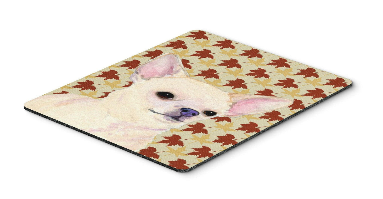 Chihuahua Fall Leaves Portrait Mouse Pad, Hot Pad or Trivet by Caroline's Treasures