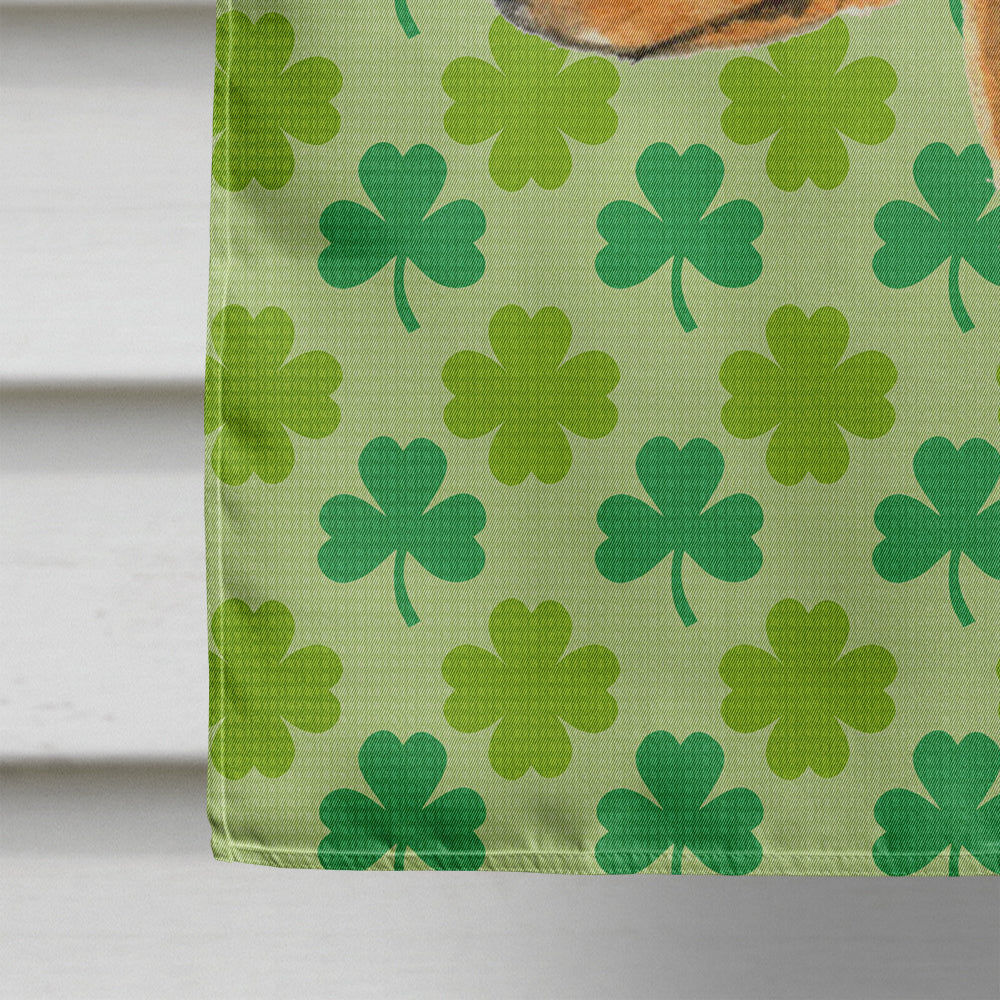 Min Pin St. Patrick's Day Shamrock Portrait Flag Canvas House Size  the-store.com.