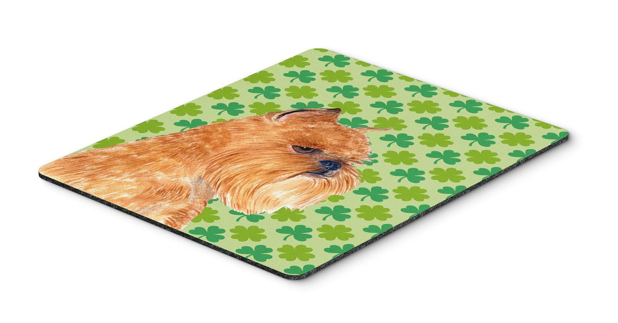 Brussels Griffon St. Patrick's Day Shamrock Mouse Pad, Hot Pad or Trivet by Caroline's Treasures