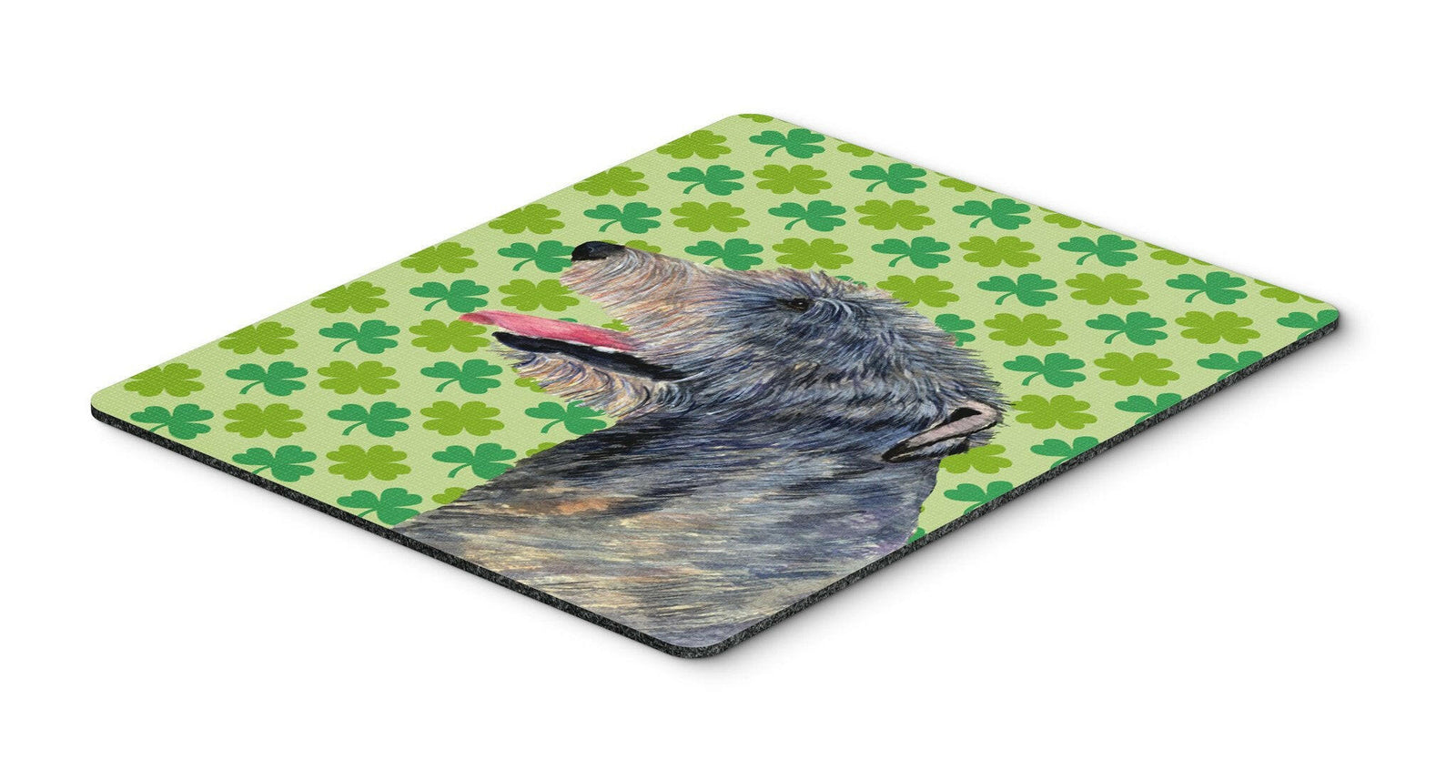 Irish Wolfhound St. Patrick's Day Shamrock Mouse Pad, Hot Pad or Trivet by Caroline's Treasures