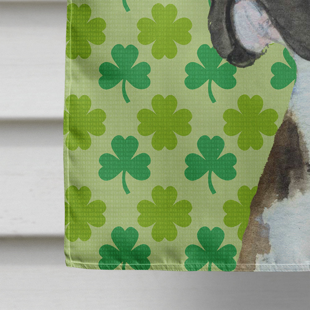 Boxer St. Patrick's Day Shamrock Portrait Flag Canvas House Size  the-store.com.