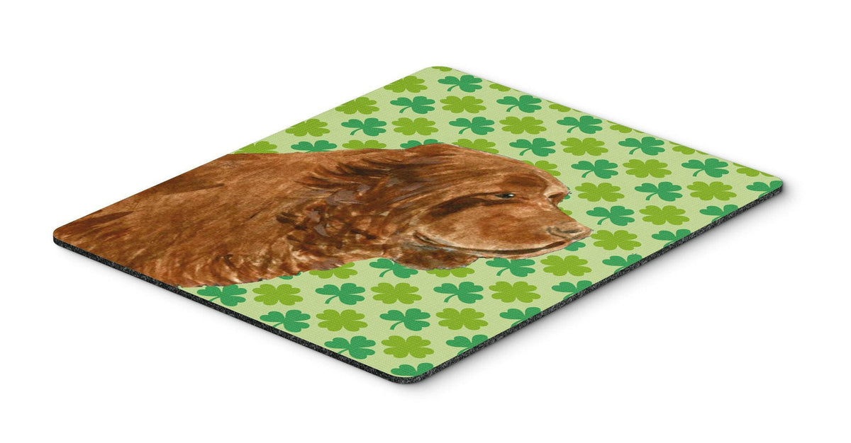 Sussex Spaniel St. Patrick&#39;s Day Shamrock Portrait Mouse Pad, Hot Pad or Trivet by Caroline&#39;s Treasures