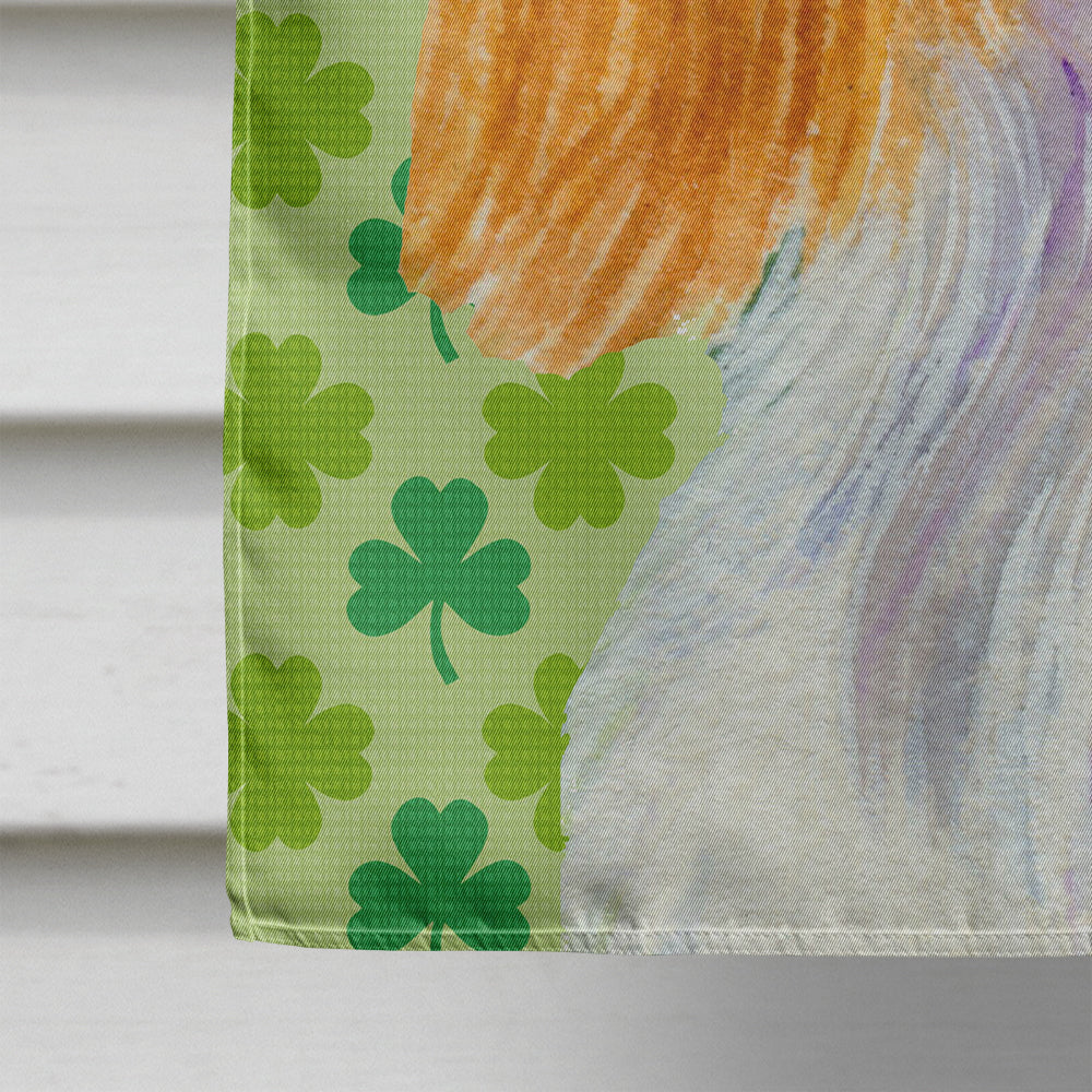 Cavalier Spaniel St. Patrick's Day Shamrock Portrait Flag Canvas House Size  the-store.com.