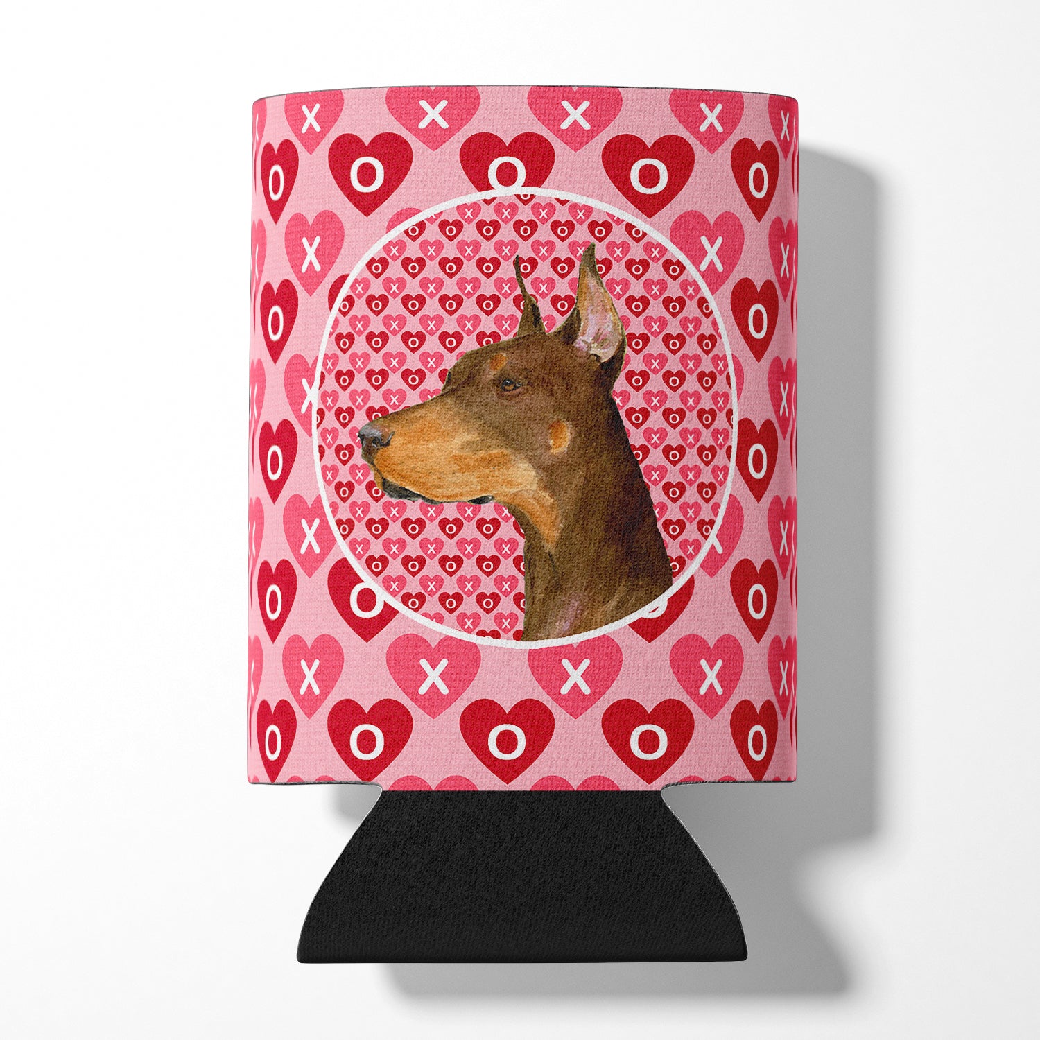 Doberman  Can or Bottle Beverage Insulator Hugger.