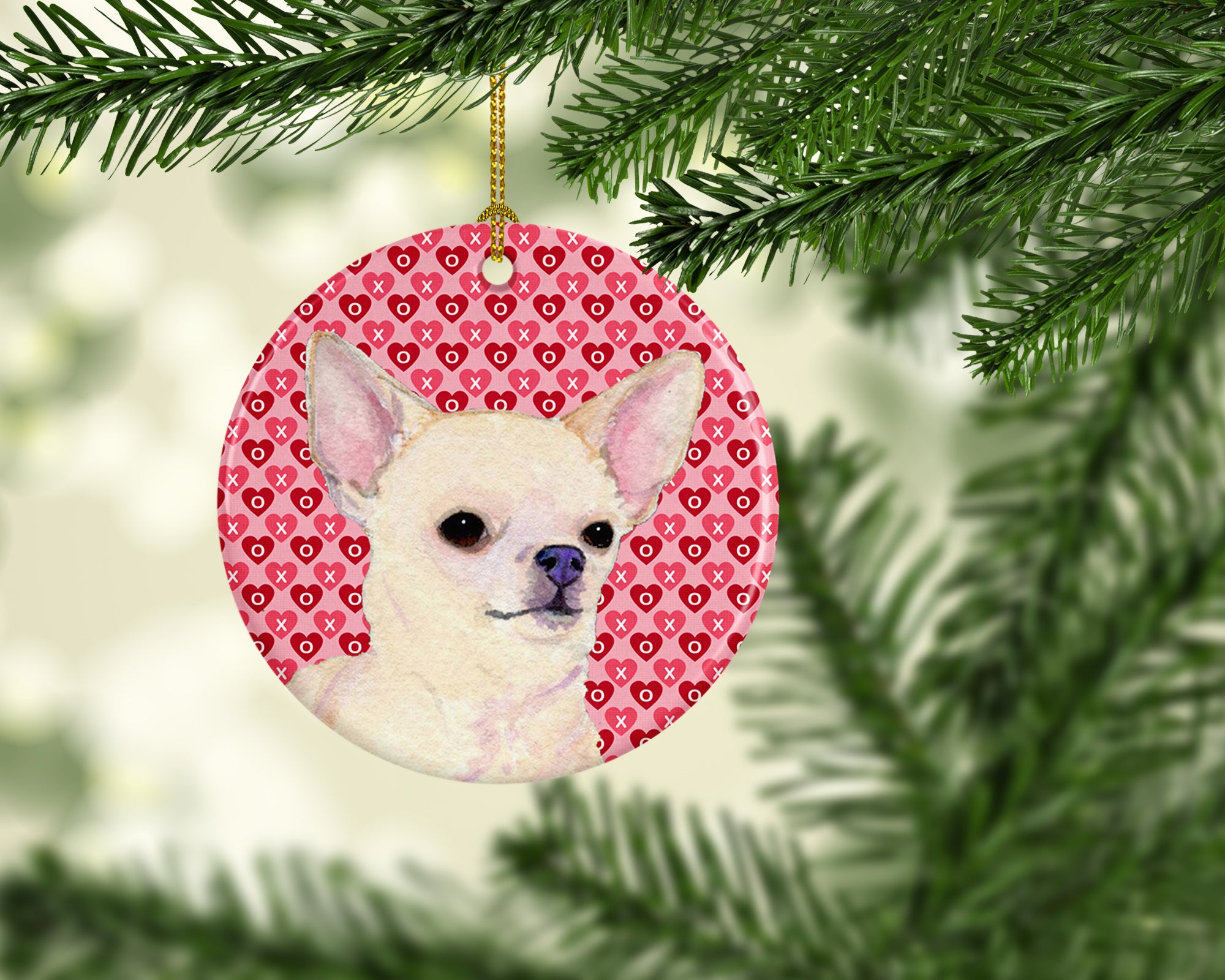 Chihuahua  Ceramic Ornament - the-store.com