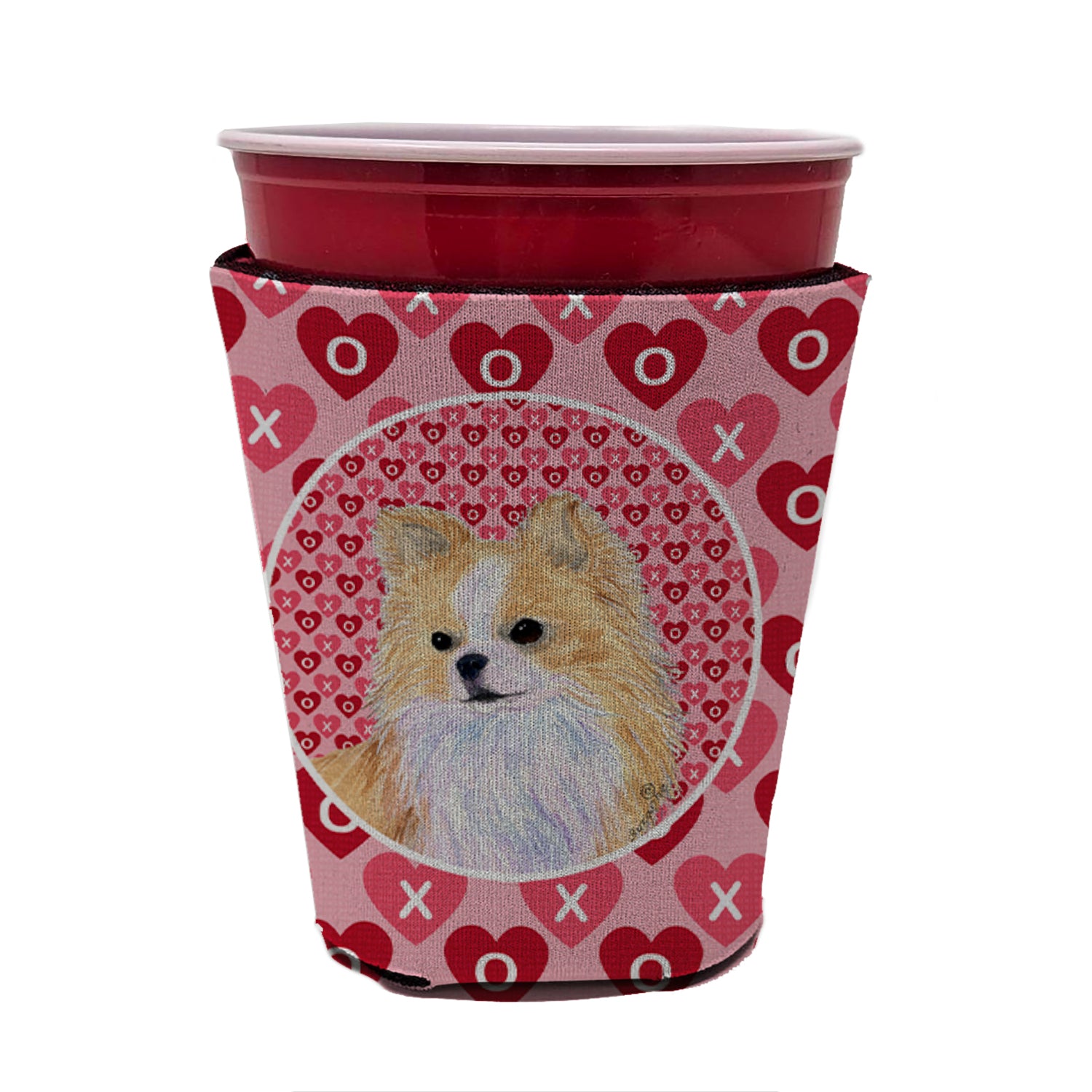 Chihuahua  Red Cup Beverage Insulator Hugger  the-store.com.